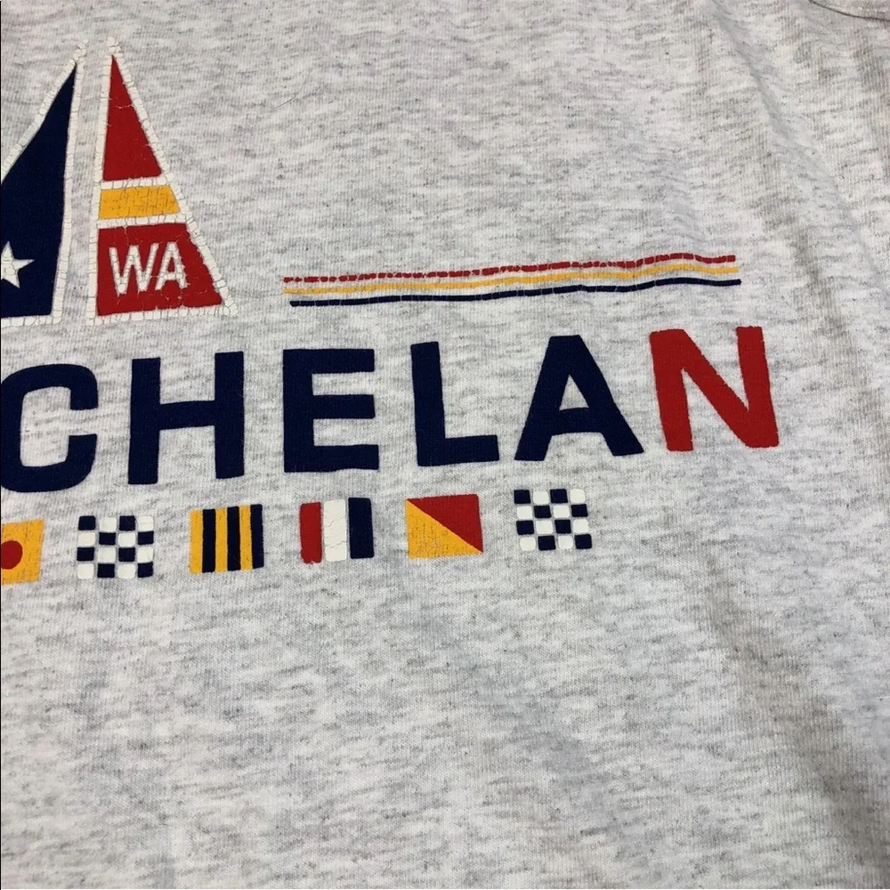 Vintage Lake Chelan Eastern Washington Gray Sail Novelty Tank Top